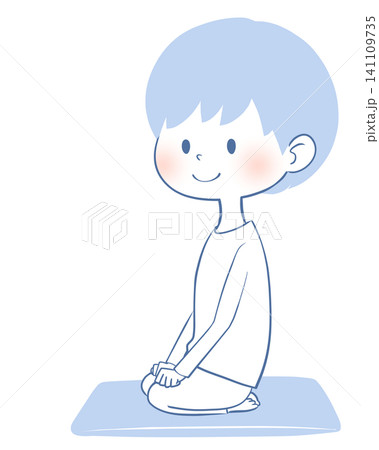 正座する男性 正座する男性 141109735