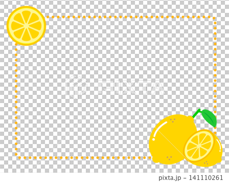 檸檬のフレームのイラスト素材 141110261