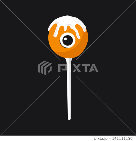 Spooky eyeball lollipop vector halloween sweet treat food illustration Spooky eyeball lollipop vector halloween sweet treat food illustration 141111150