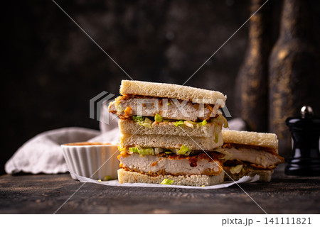 Japanese chicken katsu sando sandwich 141111821