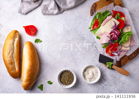 Trendy viral chopped Italian sandwich Trendy viral chopped Italian sandwich 141111936