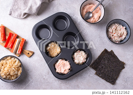 Trendy sushi muffin or cupcake Trendy sushi muffin or cupcake 141112162