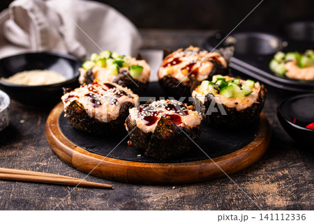Trendy sushi muffin or cupcake Trendy sushi muffin or cupcake 141112336