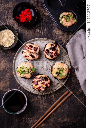 Trendy sushi muffin or cupcake Trendy sushi muffin or cupcake 141112707