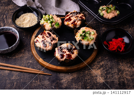 Trendy sushi muffin or cupcake Trendy sushi muffin or cupcake 141112917