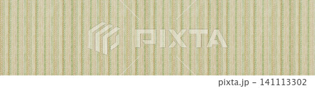 Seamless light green and beige striped fabric texture with woven geometric details Seamless light green and beige striped fabric texture with woven geometric details 141113302