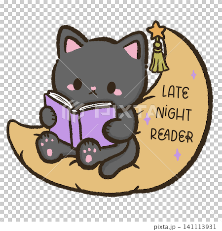 Cute Black Cat Late Night Reader Moon Clipart Halloween Book Lover Kawaii Cozy Reading Digital Illustration Spooky Autumn Night Books Cute Black Cat Late Night Reader Moon Clipart Halloween Book Lover Kawaii Cozy Reading Digital Illustration Spooky Autumn Night Books 141113931