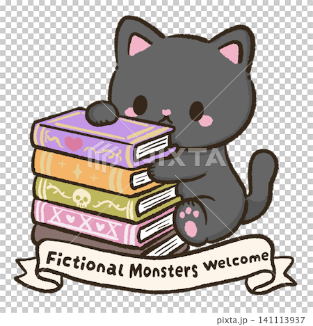 Cute Black Cat Hugging A Stack Of Spooky Fiction Books Fictional Monsters Welcome Clipart Halloween Book Lover Kawaii Cozy Autumn Reading Illustration Cute Black Cat Hugging A Stack Of Spooky Fiction Books Fictional Monsters Welcome Clipart Halloween Book Lover Kawaii Cozy Autumn Reading Illustration 141113937