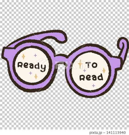 Cute Purple Reading Glasses With Ready To Read Quote Kawaii Book Lover Reading Accessory Cozy Library Halloween Illustration Cute Purple Reading Glasses With Ready To Read Quote Kawaii Book Lover Reading Accessory Cozy Library Halloween Illustration 141113940