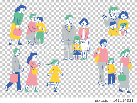 家庭生活與日常插畫_彩色 家庭生活與日常插畫_彩色 141114831