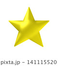 ぷっくりした黄色い星アイコン 141115520