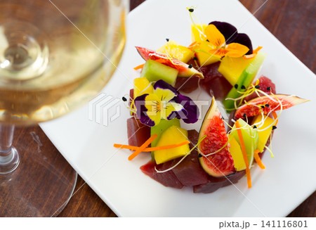 Raw tuna tartare Raw tuna tartare 141116801