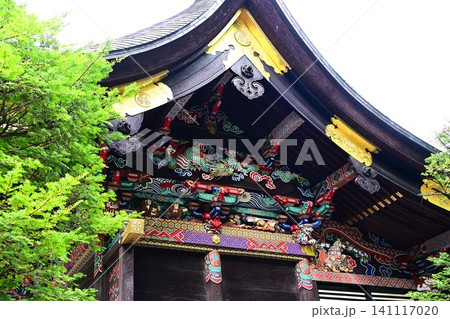 【埼玉県指定有形文化財】極彩色の木彫り秩父神社 141117020