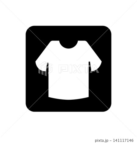 ファッションアプリなどを表したTシャツのアイコンイラスト 141117146