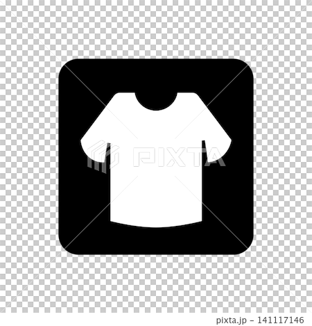 ファッションアプリなどを表したTシャツのアイコンイラスト 141117146