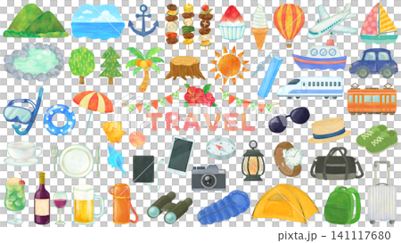 A set of illustrations inspired by travel. A set of illustrations inspired by travel. 141117680
