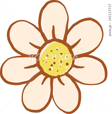 Hand drawn Daisy Flower Illustration Hand drawn Daisy Flower Illustration 141117717
