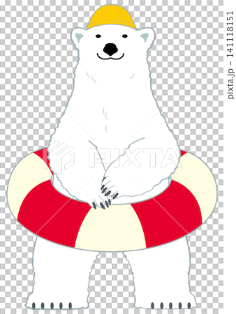 An illustration of a polar bear going to the beach. An illustration of a polar bear going to the beach. 141118151