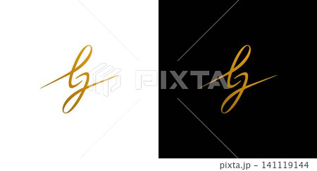 Luxury and elegant handwriting letter LJ initials logo design Luxury and elegant handwriting letter LJ initials logo design 141119144