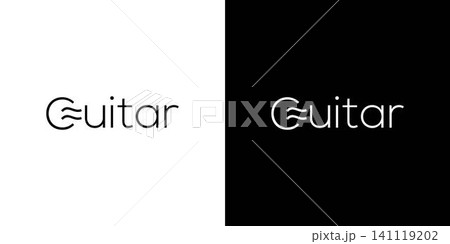 Simple and unique typography guitar logo design Simple and unique typography guitar logo design 141119202