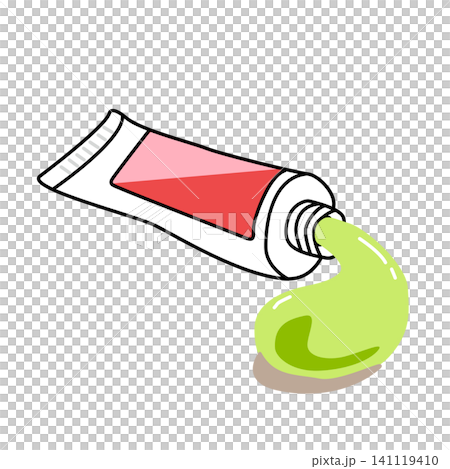 Hand drawn Illustration of Squeeze Tube Hand drawn Illustration of Squeeze Tube 141119410