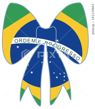 Brazil Flag Icons and Pennants Set for Independence Day and Sports Events 141119941