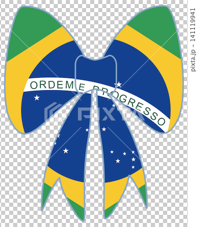 Brazil Flag Icons and Pennants Set for Independence Day and Sports Events 141119941