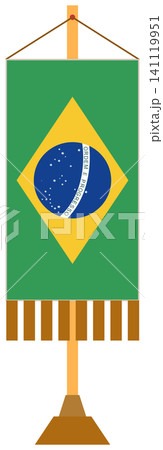 Brazil Flag Icons and Pennants Set for Independence Day and Sports Events Brazil Flag Icons and Pennants Set for Independence Day and Sports Events 141119951