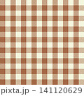 Cute Gingham Checkered Seamless Pattern, Warm Brown and Cream Plaid Background, Minimalist Buffalo Checks Wallpaper for Fabric Print and Wrap Paper 141120629