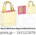 Retail Shopping Bag With Inner Box Template 141121878