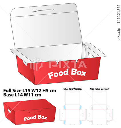 Tuck Lock Food Box Template Tuck Lock Food Box Template 141121885