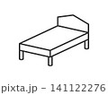 シンプルな ベッド・寝具 アイコン 141122276