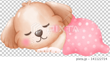 Dog Illustration Hand Painted Animal Art Dog Illustration Hand Painted Animal Art 141122724