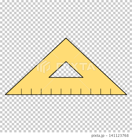 Triangle ruler illustration material, icon Triangle ruler illustration material, icon 141123768