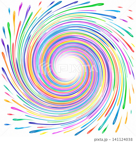 Colored spiral, swirl, twirl element. Swirl, twirl curvy, squiggle and squiggly shape Colored spiral, swirl, twirl element. Swirl, twirl curvy, squiggle and squiggly shape 141124038
