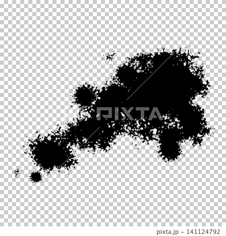 Illustration of black ink stains and splatters Illustration of black ink stains and splatters 141124792