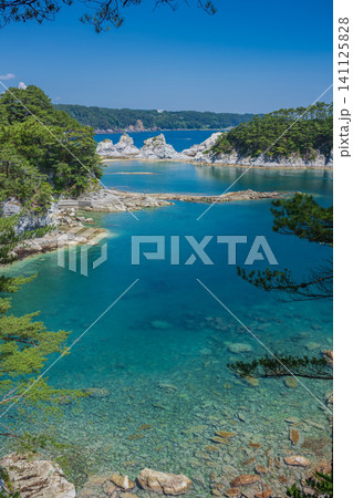 岩手 浄土ヶ浜 御台場展望台からの風景 岩手 浄土ヶ浜 御台場展望台からの風景 141125828