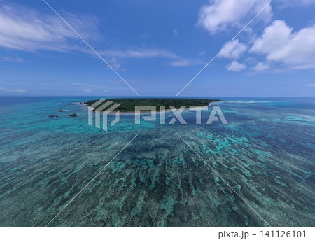 Taketomi Island Aerial View - Okinawa - Japan 141126101