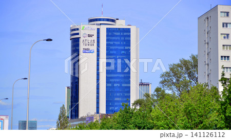 Warsaw, Poland. 6 July 2026. View of the center of Warsaw with tall office buildings. Warsaw, Poland. 6 July 2026. View of the center of Warsaw with tall office buildings. 141126112