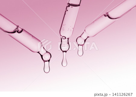 Pipette dropper with transparent cosmetic gel Pipette dropper with transparent cosmetic gel 141126267
