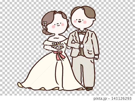 穿著婚紗的新娘和身穿燕尾服的新郎(婚禮/新娘照) 穿著婚紗的新娘和身穿燕尾服的新郎(婚禮/新娘照) 141126293