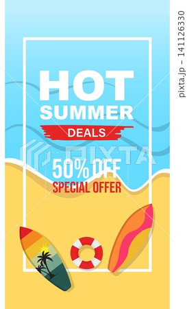 Hot Summer Deals Mobile Social Media Story Template 141126330