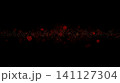 黒背景に赤く煌めく粒子ストリーム 141127304