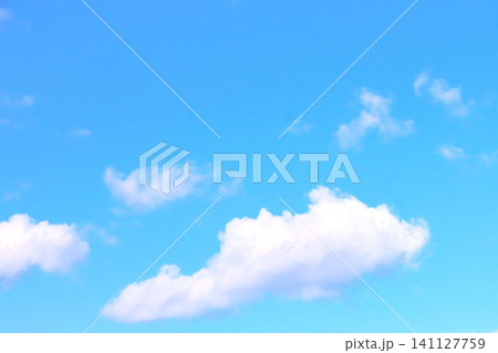 青空と白い雲・背景素材 141127759