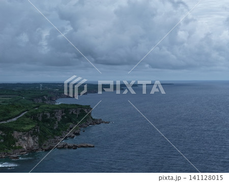 Muiga Cliffs Aerial View - Miyako Island - Okinawa - Japan Muiga Cliffs Aerial View - Miyako Island - Okinawa - Japan 141128015