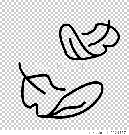 手書き風の可愛い羽のイラスト 141129557
