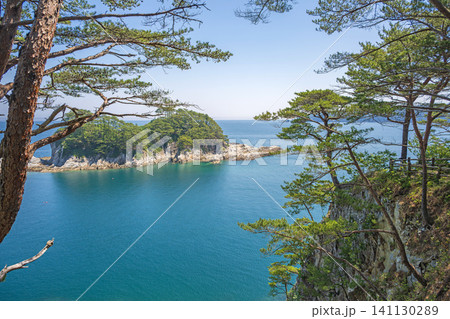 岩手 浄土ヶ浜 御台場展望台からの風景 岩手 浄土ヶ浜 御台場展望台からの風景 141130289