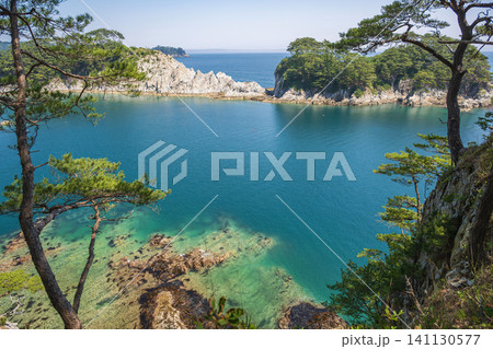 岩手 浄土ヶ浜の風景 岩手 浄土ヶ浜の風景 141130577