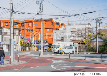 浜松市の遠州鉄道浜北駅前の風景(静岡県) 浜松市の遠州鉄道浜北駅前の風景(静岡県) 141130660