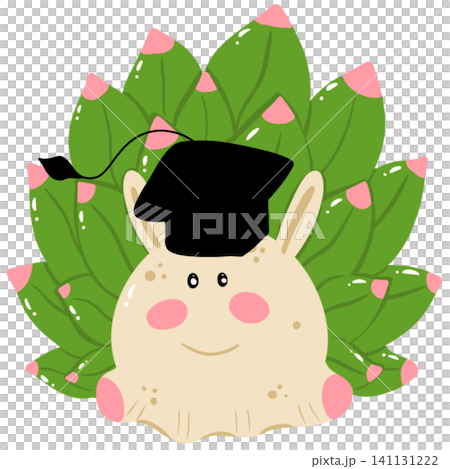Cute Graduation LeafSheep Wearing Cap Kawaii Cartoon Clipart Cute Graduation LeafSheep Wearing Cap Kawaii Cartoon Clipart 141131222